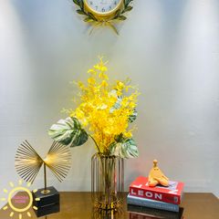 Bình hoa giả cắm sẵn lan vũ nữ Sun Heva
