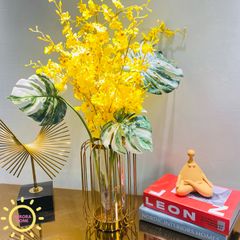 Bình hoa giả cắm sẵn lan vũ nữ Sun Heva