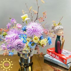 Bình hoa Elles Toner sắc tím cổ điển
