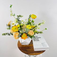 Bình hoa lụa cao cấp Sunny Sun