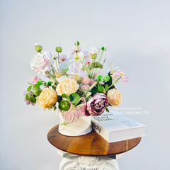Bình hoa lụa ngọt ngào Wild Flow
