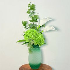 Bình hoa lụa tân cổ điển Green Fenos