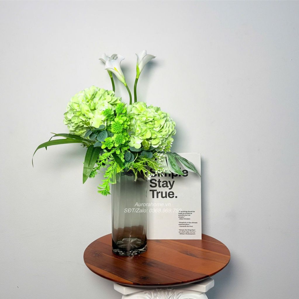 Bình hoa lụa tân cổ điển Green Eco