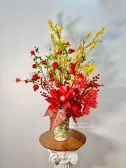 Bình hoa lụa tân cổ điển Fonos sang trọng