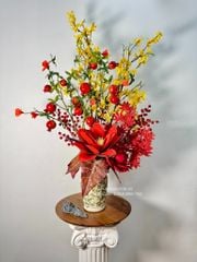 Bình hoa lụa tân cổ điển Fonos sang trọng