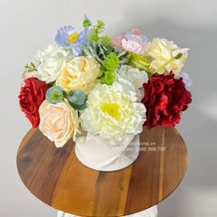 Bình hoa lụa ngọt ngào Truly Yours