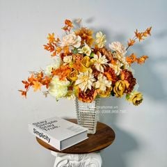 Bình hoa lụa tân cổ điển Beautiful August