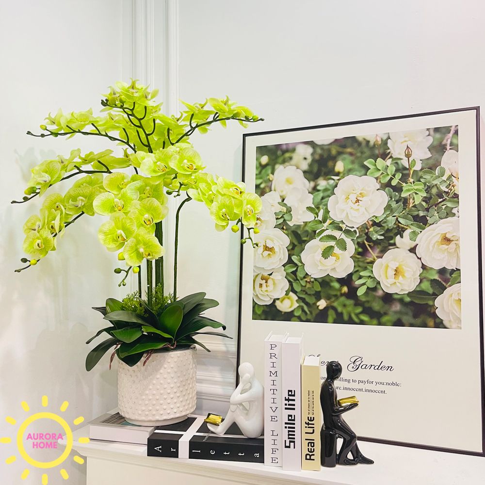 Bình hoa giả lan hồ điệp Aurora Fika (Nhiều màu)