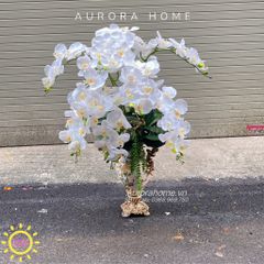 Bình hoa Lan Hồ Điệp Giả Cao Cấp Phong Cách Pháp Trang Nhã