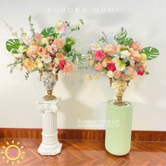 Bình hoa giả lớn trang trí sảnh khách sạn Heris