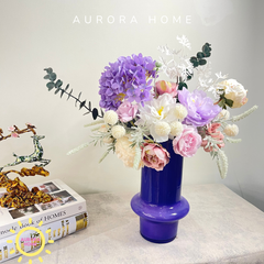 Bình hoa lụa Hàn Quốc Purple Revie