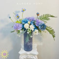 Bình hoa lụa cao cấp Blue in Heaven