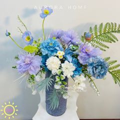 Bình hoa lụa cao cấp Blue in Heaven
