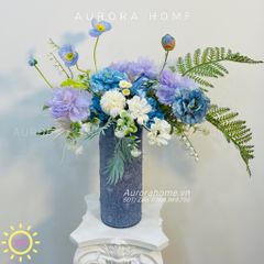 Bình hoa lụa cao cấp Blue in Heaven
