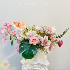 Bình hoa lụa phong cách châu Âu Analines Mila