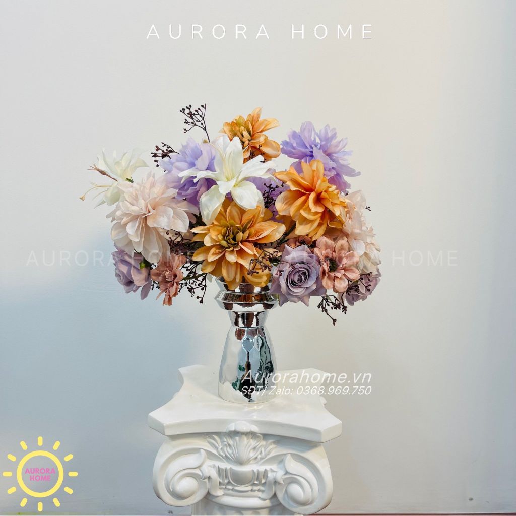 Bình hoa lụa cao cấp Lavie Dieveiro