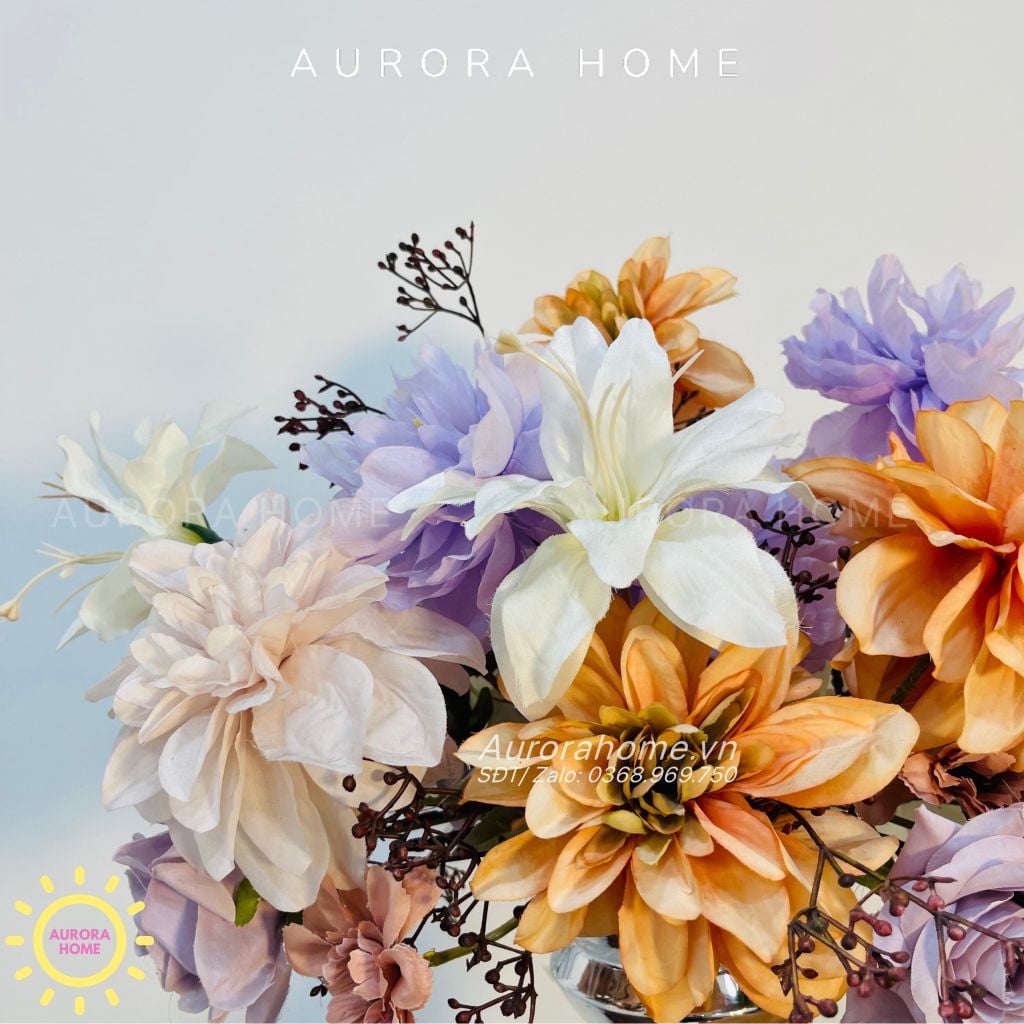 Bình hoa lụa cao cấp Lavie Dieveiro