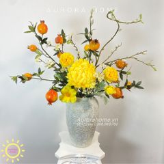 Bình hoa lụa cao cấp Desi