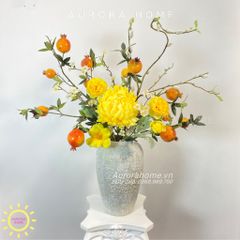Bình hoa lụa cao cấp Desi