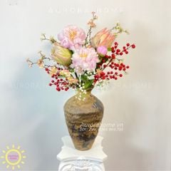 Bình hoa lụa cao cấp Fallon