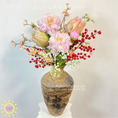 Bình hoa lụa cao cấp Fallon