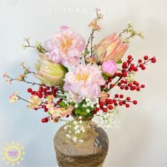 Bình hoa lụa cao cấp Fallon