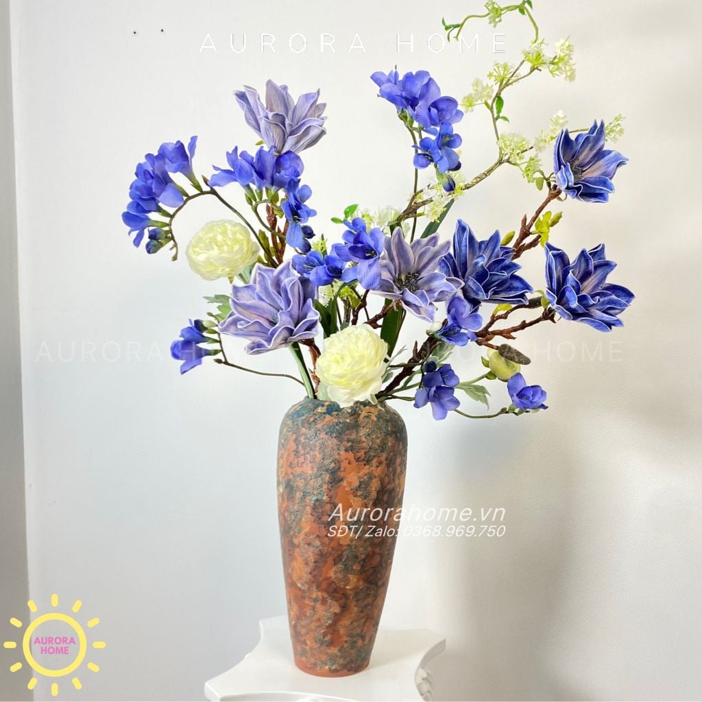 Bình hoa lụa cao cấp Giada