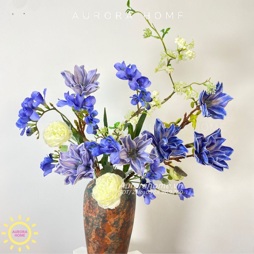 Bình hoa lụa cao cấp Giada