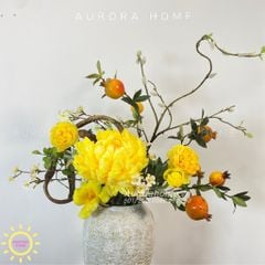 Bình hoa lụa cao cấp Vincent