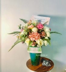 Bình hoa lụa tân cổ điển Mela Nani