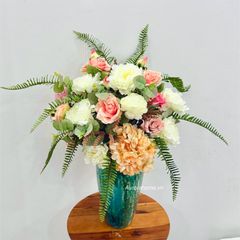 Bình hoa lụa tân cổ điển Mela Nani
