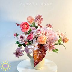 Bình hoa lụa cao cấp Tina in Love