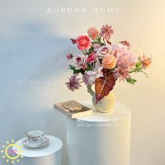 Bình hoa lụa cao cấp Tina in Love