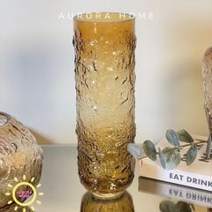 Bình thủy tinh hổ phách Amber sang trọng