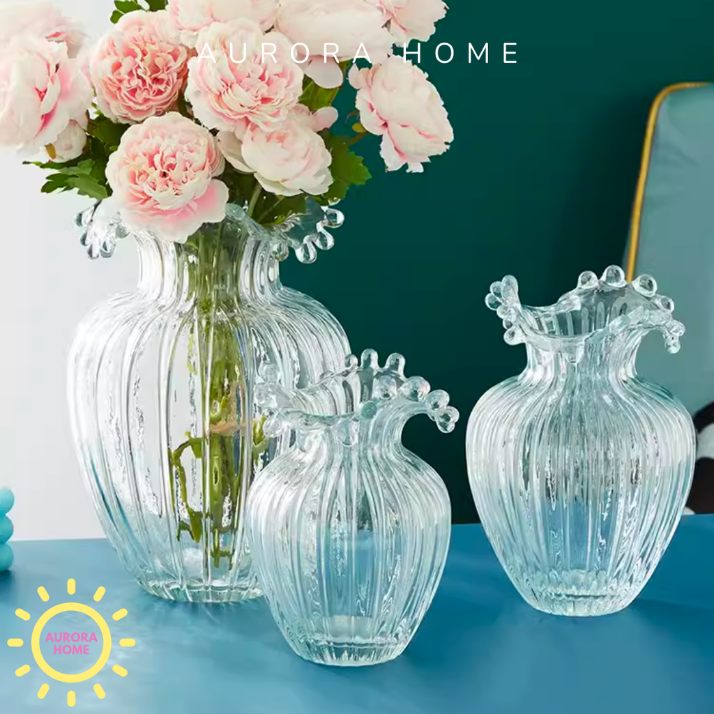 Bình thuỷ tinh Briona miệng sóng cao cấp