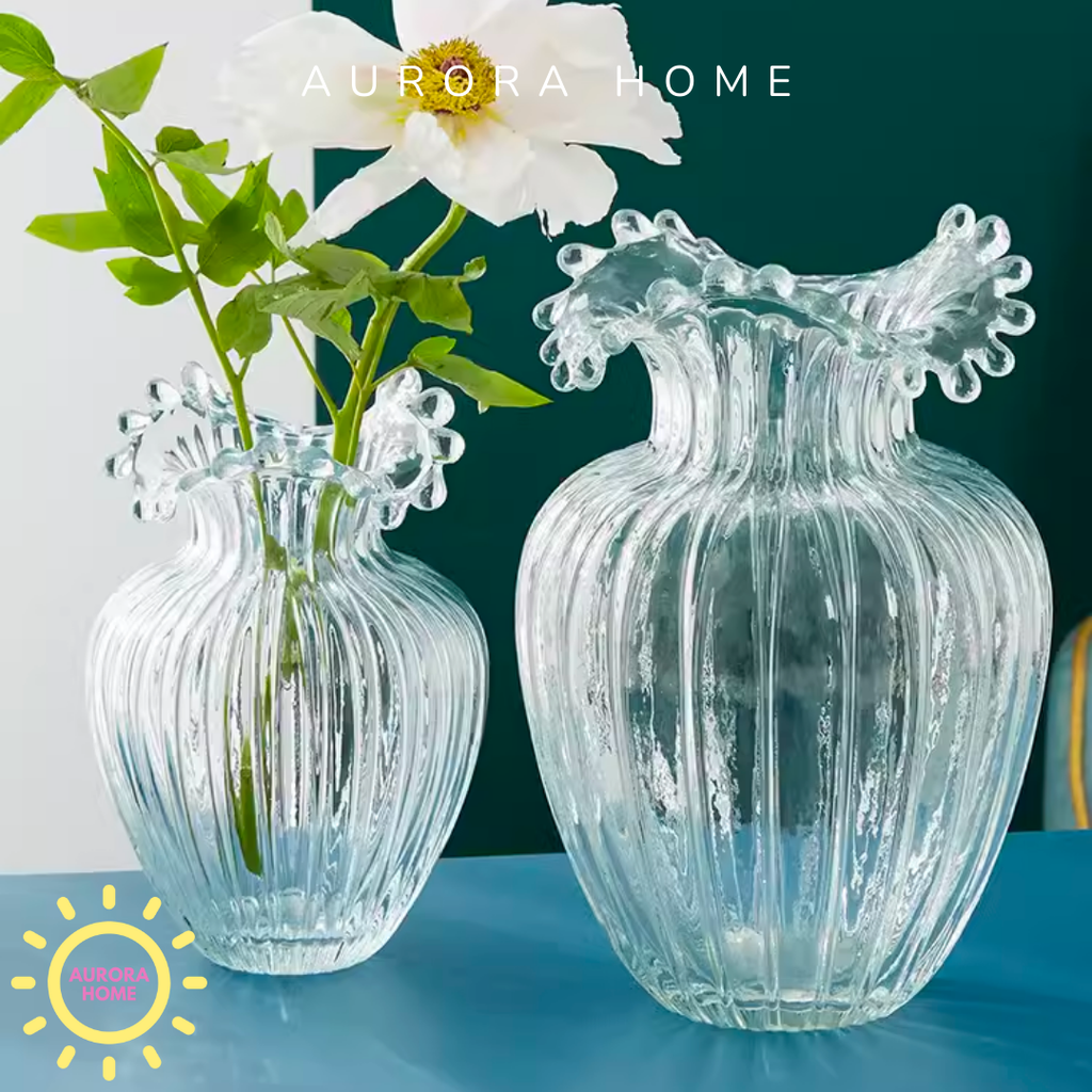 Bình thuỷ tinh Briona miệng sóng cao cấp
