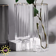 Bình thuỷ tinh Venus lượn sóng cao cấp (Trắng)