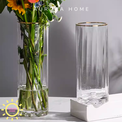 Bình thuỷ tinh Venus lượn sóng cao cấp (Trắng)