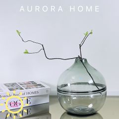 Bình thủy tinh cắm hoa Safira đen