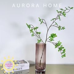 Bình thủy tinh cắm hoa vân hồng hiện đại