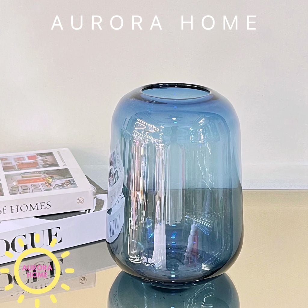 Bình thủy tinh cắm hoa Blue Savia