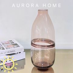 Bình thủy tinh cắm hoa Safira hồng