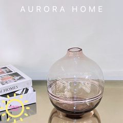 Bình thủy tinh cắm hoa Safira hồng