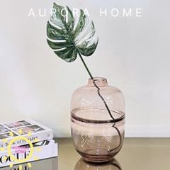 Bình thủy tinh cắm hoa Safira hồng