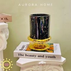 Bình cắm hoa cao cấp vân đá Miecal