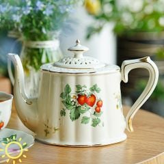 Bộ ấm tách trà Châu Âu Red Strawberry (5 món)