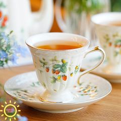 Bộ ấm tách trà Châu Âu Red Strawberry (5 món)