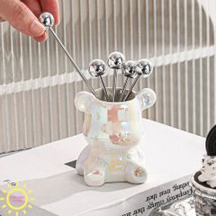 Bộ ghim trái cây, mứt Bear Lucky