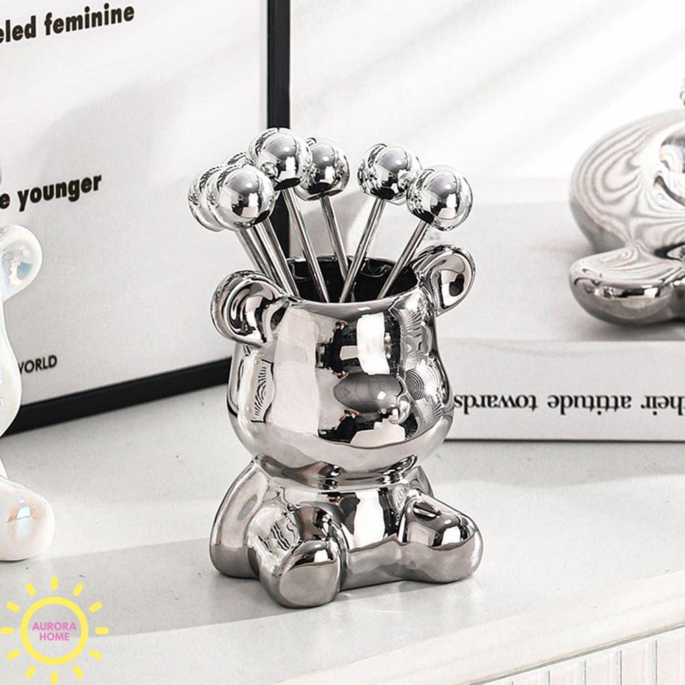 Bộ ghim trái cây, mứt Bear Lucky