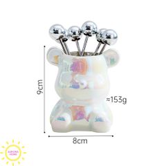 Bộ ghim trái cây, mứt Bear Lucky